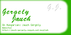 gergely jauch business card